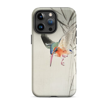 Kingfisher Hunting - Ohara Koson Bird Art Iphone Case, 15 Pro Max / Matte, Bird-themed Phone Case