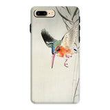 Kingfisher Hunting - Ohara Koson Bird Art Iphone Case, 8 Plus / Matte, Phone Case Colorful Kingfisher Bird Flight