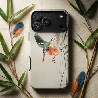 Kingfisher Hunting - Ohara Koson Bird Art Iphone Case, Mobile Phone Cases, Toby Leon