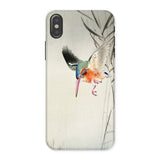 Kingfisher Hunting - Ohara Koson Bird Art Iphone Case, x / Matte, Phone Case Colorful Kingfisher Bird Flight