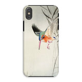 Kingfisher Hunting - Ohara Koson Bird Art Iphone Case, Xs / Matte, Phone Case Colorful Kingfisher Bird Flight