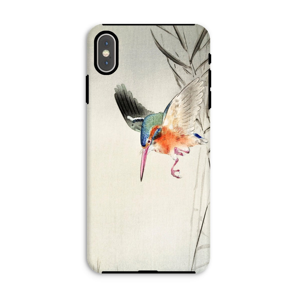 Kingfisher Hunting Ohara Koson Bird Art Iphone Case, Xs Max / Matte, Phone Case Colorful Kingfisher Bird Flight