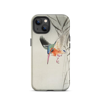 Kingfisher Hunting - Ohara Koson Bird Art Phone Case Iphone 13 / Matte Bird-themed Phone Case Ohara Koson, Kachōe Bird Art, Koson’s