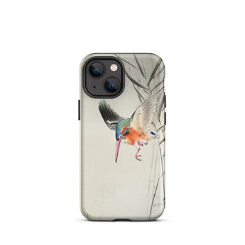 Kingfisher Hunting - Ohara Koson Bird Art Phone Case Iphone 13 Mini / Matte Bird-themed Phone Case Ohara Koson, Kachōe Bird Art, Koson’s