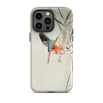 Kingfisher Hunting - Ohara Koson Bird Art Phone Case Iphone 14 Pro Max / Matte Bird-themed Phone Case Ohara Koson, Kachōe Bird Art, Koson’s
