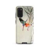 Kingfisher Hunting - Ohara Koson Bird Art Samsung Case, Galaxy S20 / Matte, Smartphone Case Vibrant Kingfisher Bird Illustration Light