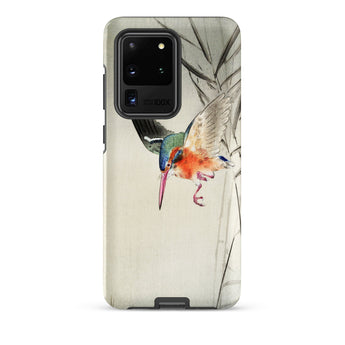 Kingfisher Hunting - Ohara Koson Bird Art Samsung Case, Galaxy S20 Ultra / Matte, Phone Case Kingfisher Bird Illustration