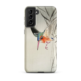 Kingfisher Hunting - Ohara Koson Bird Art Samsung Case, Galaxy S21 Plus / Matte, Smartphone Case Colorful Bird Illustration