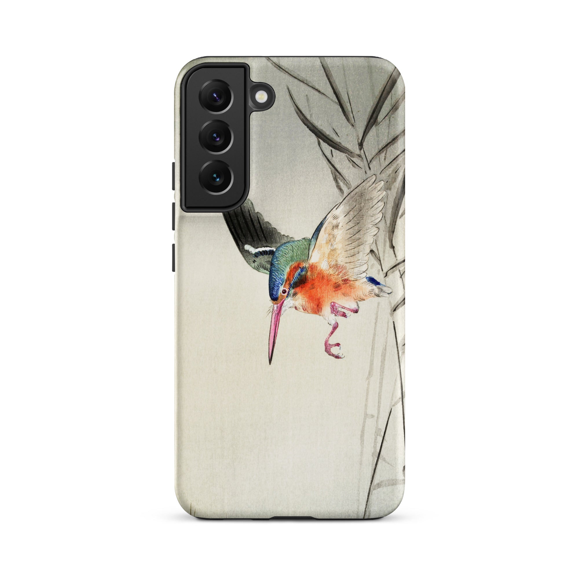Kingfisher Hunting Ohara Koson Bird Art Samsung Case, Galaxy S22 Plus / Matte, Smartphone Case Vibrant Kingfisher Artwork