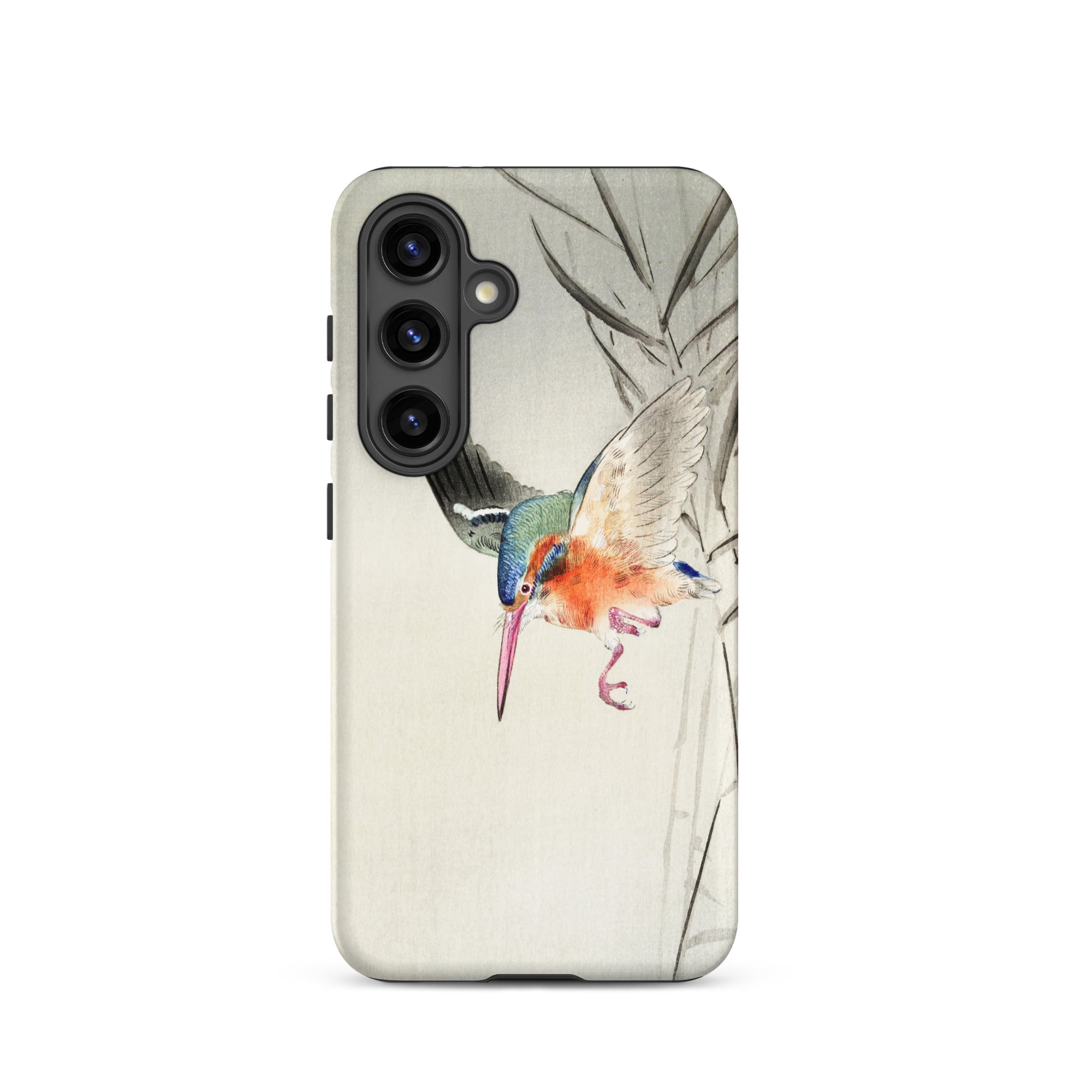 Kingfisher Hunting Ohara Koson Bird Art Samsung Case, Galaxy S24 / Matte, Phone Case Artistic Bird Design