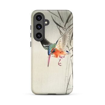 Kingfisher Hunting - Ohara Koson Bird Art Samsung Case, Galaxy S24 Plus / Matte, Phone Case Colorful Kingfisher Bird Design