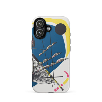 Kleine Welten Ii - Wassily Kandinsky Phone Case Iphone 17 / Matte White Blue Abstract Art Phone Case Black Accents Kandinsky’s Celestial