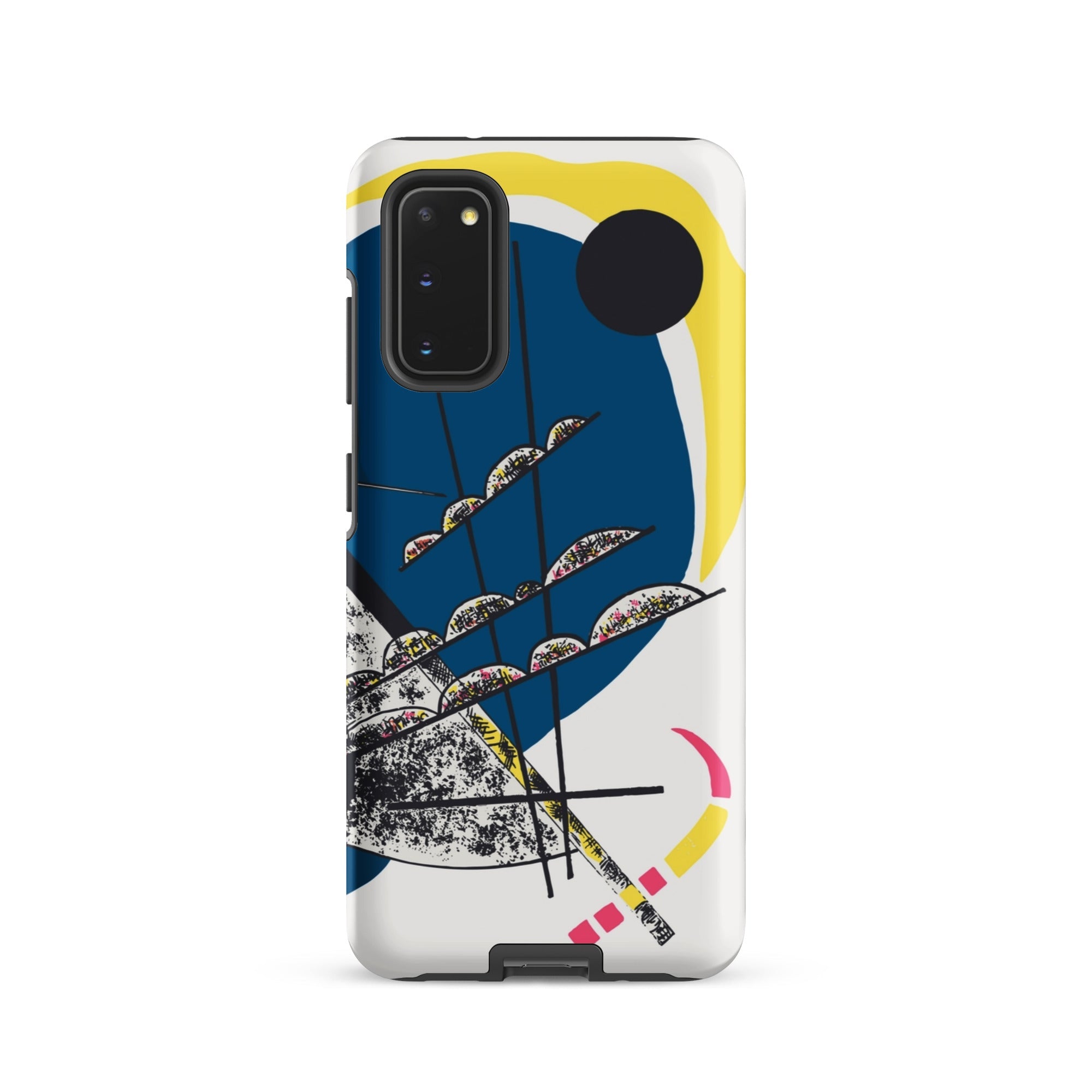 Kleine Welten Ii Wassily Kandinsky Samsung Case, Galaxy S20 / Matte, White Smartphone Case Colorful Abstract Art Design