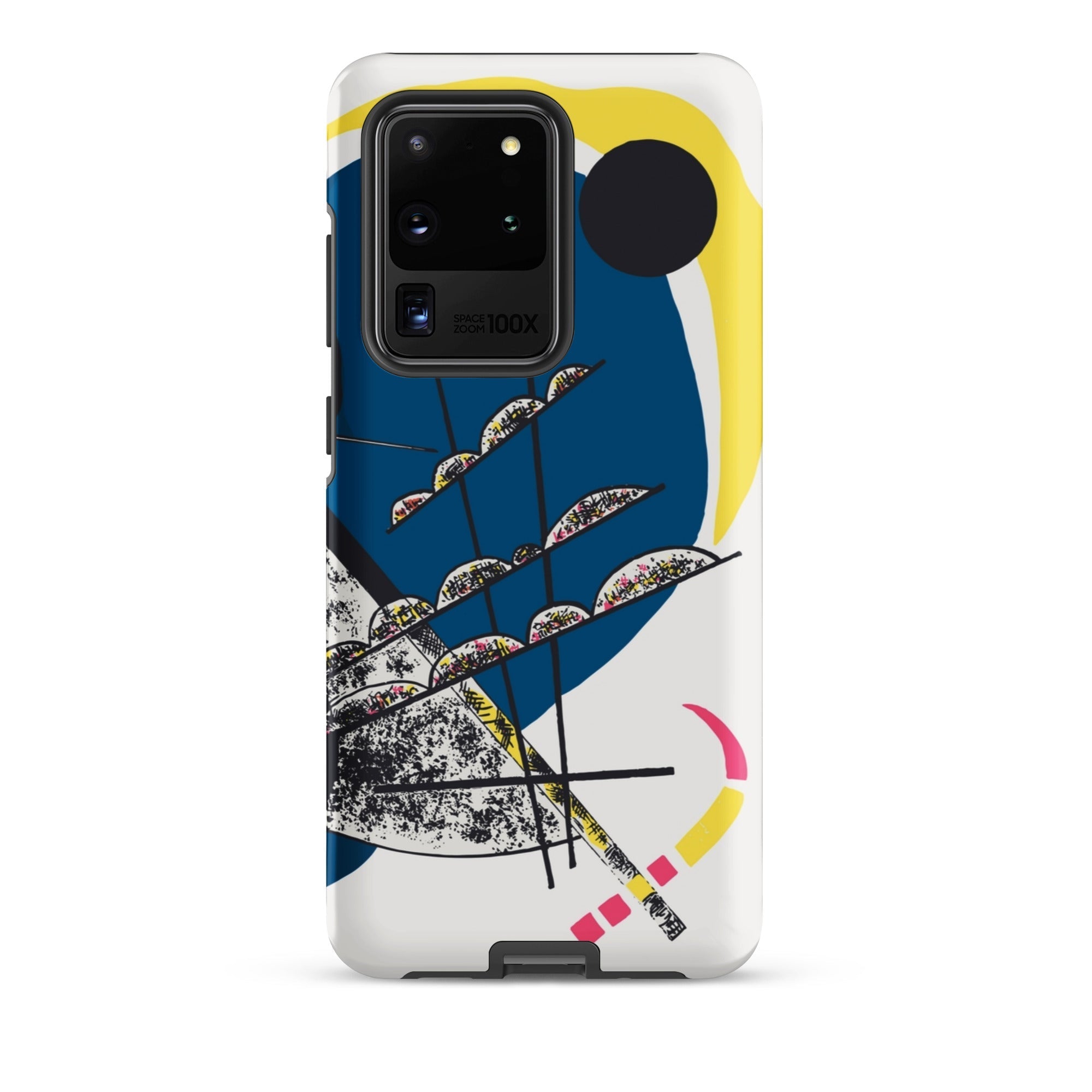 Kleine Welten Ii Wassily Kandinsky Samsung Case, Galaxy S20 Ultra / Matte, White Smartphone Case Colorful Abstract Design
