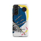 Kleine Welten Ii Wassily Kandinsky Samsung Case, Galaxy S21 Fe / Matte, White Smartphone Case Colorful Abstract Art Design Blue