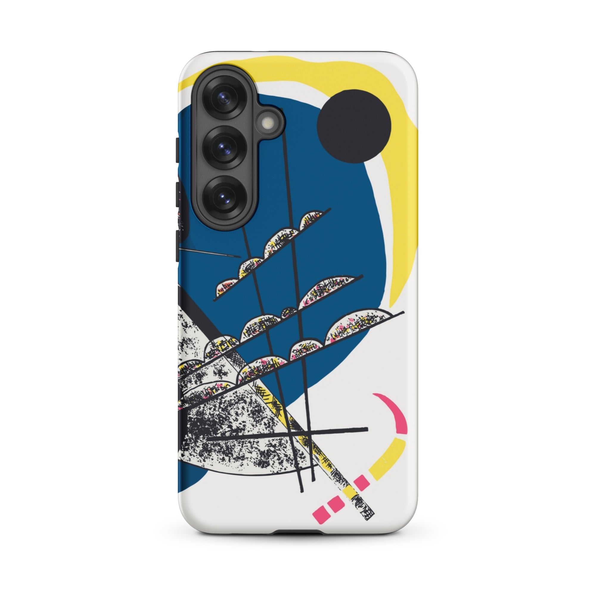 Kleine Welten Ii Wassily Kandinsky Samsung Case, Galaxy S25 Plus / Matte, White Smartphone Case Colorful Abstract Art Design