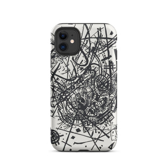 Kleine Welten Viii - Wassily Kandinsky Iphone Case, 11 / Matte, Black White Abstract Phone Case
