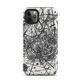 Kleine Welten Viii - Wassily Kandinsky Iphone Case, 11 Pro Max / Matte, Black White Patterned Phone Case