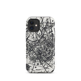 Kleine Welten Viii - Wassily Kandinsky Iphone Case, 12 Mini / Matte, Abstract Black White Phone Case