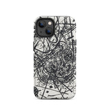 Kleine Welten Viii - Wassily Kandinsky Iphone Case, 14 / Matte, Black White Patterned Phone Case