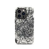 Kleine Welten Viii - Wassily Kandinsky Iphone Case, 14 Pro / Matte, Black White Patterned Phone Case