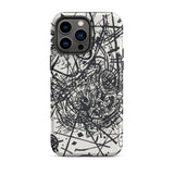 Kleine Welten Viii - Wassily Kandinsky Iphone Case, 14 Pro Max / Matte, Abstract Black White Phone Case