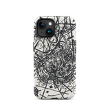 Kleine Welten Viii - Wassily Kandinsky Iphone Case, 15 / Matte, Abstract Black White Phone Case