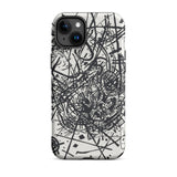 Kleine Welten Viii - Wassily Kandinsky Iphone Case, 15 Plus / Matte, Abstract Black White Phone Case