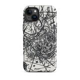 Kleine Welten Viii - Wassily Kandinsky Phone Case Iphone 15 Plus / Matte Abstract Black White Phone Case Kleine Welten Viii, Wassily