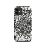 Kleine Welten Viii - Wassily Kandinsky Phone Case Iphone 11 / Matte Black White Abstract Phone Case Kleine Welten Viii, Wassily Kandinsky