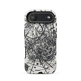 Kleine Welten Viii - Wassily Kandinsky Phone Case Iphone 17 Air / Matte Black White Abstract Art Phone Case Textured Design Kleine Welten