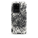 Kleine Welten Viii - Wassily Kandinsky Phone Case Samsung Galaxy S20 Ultra / Matte Black White Abstract Line Art Phone Case Bold Kleine
