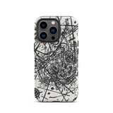 Kleine Welten Viii - Wassily Kandinsky Phone Case Iphone 13 Pro / Matte Black White Patterned Phone Case Kleine Welten Viii, Wassily