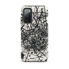 Kleine Welten Viii Wassily Kandinsky Samsung Case, Galaxy S20 Fe / Matte, White Black Abstract Art Smartphone Case