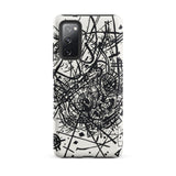 Kleine Welten Viii - Wassily Kandinsky Samsung Case, Galaxy S20 Fe / Matte, White Black Abstract Art Smartphone Case