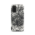 Kleine Welten Viii Wassily Kandinsky Samsung Case, Galaxy S20 / Matte, Smartphone Case Black White Abstract Design