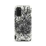 Kleine Welten Viii - Wassily Kandinsky Samsung Case, Galaxy S20 / Matte, Smartphone Case Black White Abstract Design