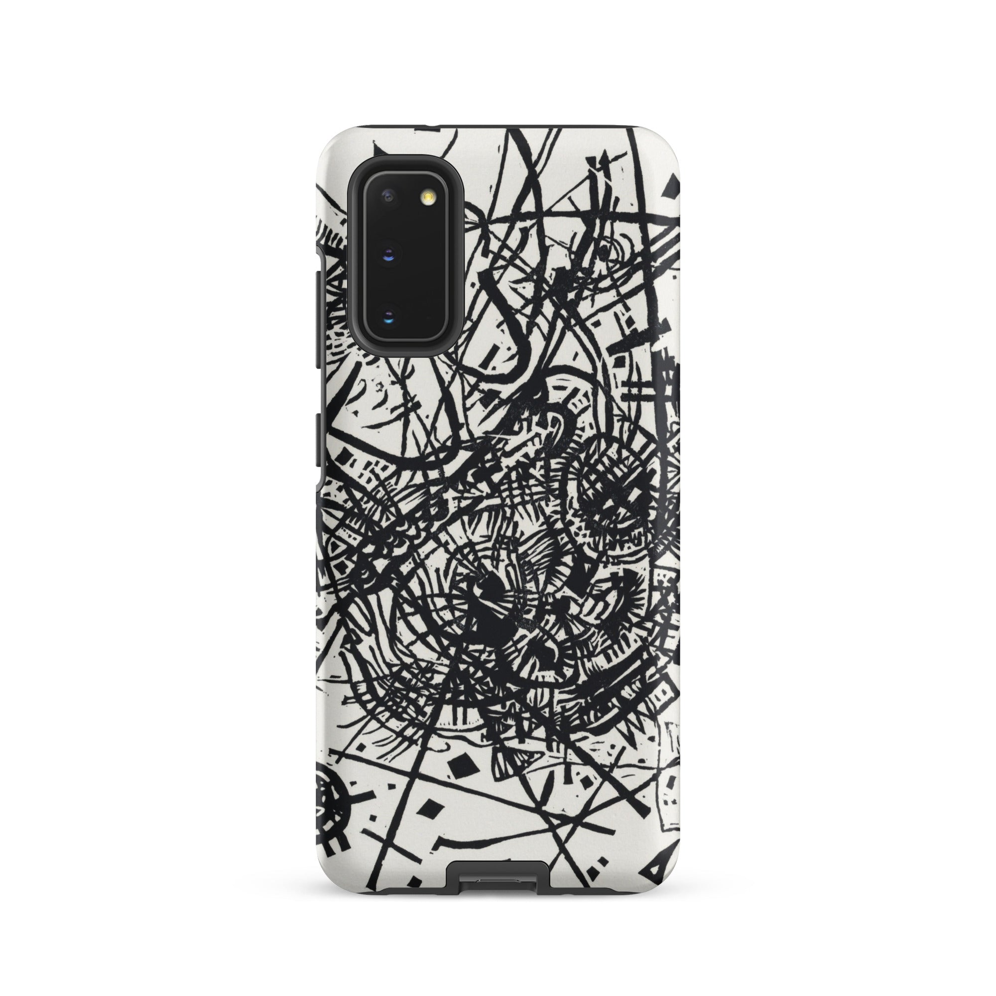 Kleine Welten Viii Wassily Kandinsky Samsung Case, Galaxy S20 / Matte, Smartphone Case Black White Abstract Design