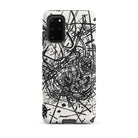 Kleine Welten Viii Wassily Kandinsky Samsung Case, Galaxy S20 Plus / Matte, White Smartphone Case Black Abstract Chaotic Line Art