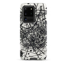 Kleine Welten Viii Wassily Kandinsky Samsung Case, Galaxy S20 Ultra / Matte, Black White Abstract Art Designed Smartphone Case