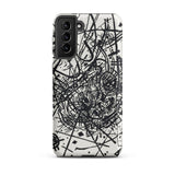 Kleine Welten Viii - Wassily Kandinsky Samsung Case, Galaxy S21 Plus / Matte, Black White Abstract Art-patterned Smartphone Case