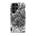 Kleine Welten Viii Wassily Kandinsky Samsung Case, Galaxy S23 Ultra / Matte, White Smartphone Case Black Abstract Scribble Design Precise