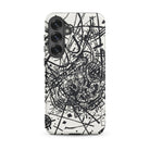 Kleine Welten Viii Wassily Kandinsky Samsung Case, Galaxy S25 Plus / Matte, White Phone Case Black Abstract Line Art Design