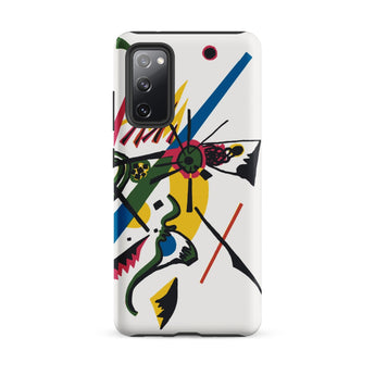 Kleine Welten i - Wassily Kandinsky Samsung Case, Galaxy S20 Fe / Matte, White Smartphone Case Abstract Art Design