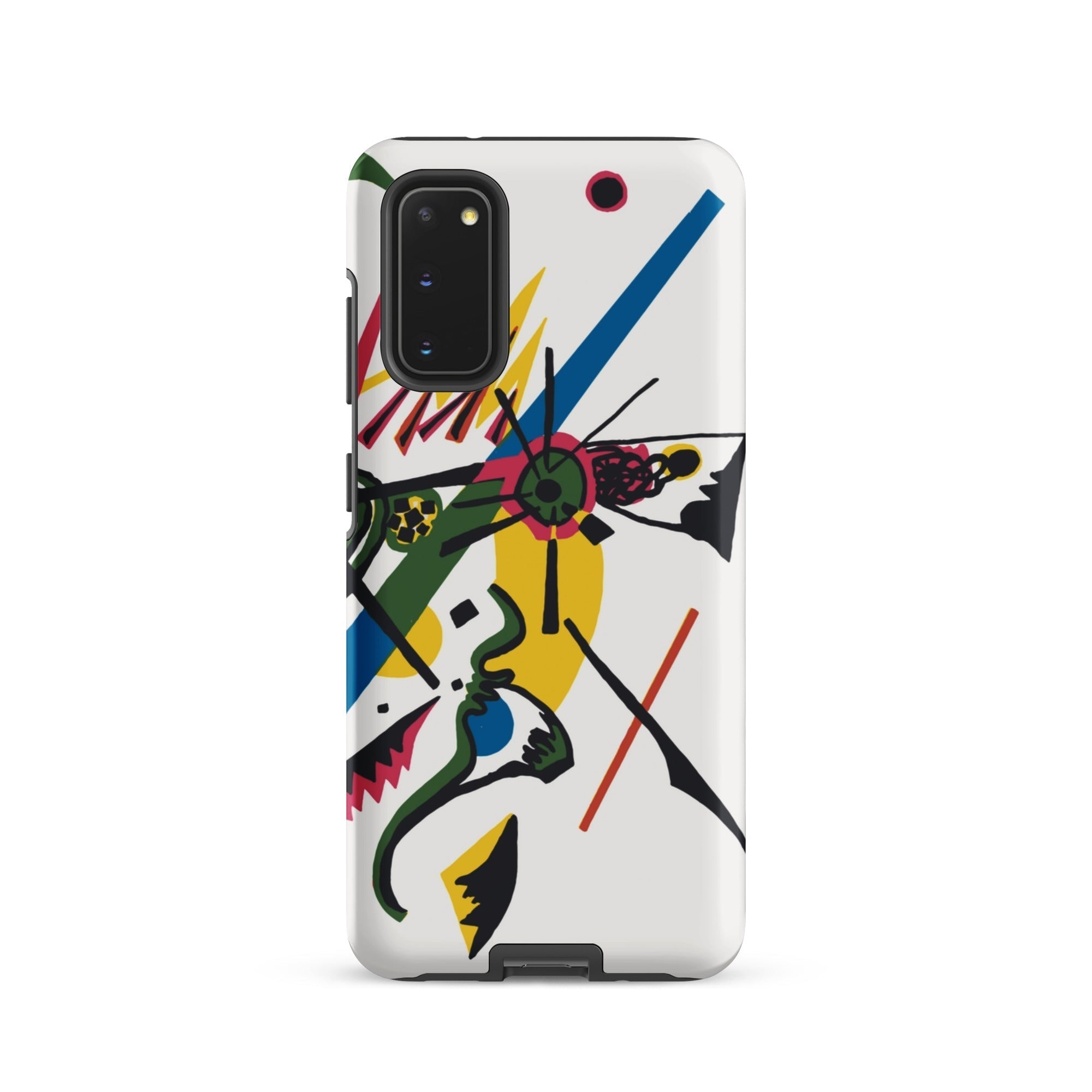 Kleine Welten i Wassily Kandinsky Samsung Case, Galaxy S20 / Matte, White Smartphone Case Colorful Abstract Art Design