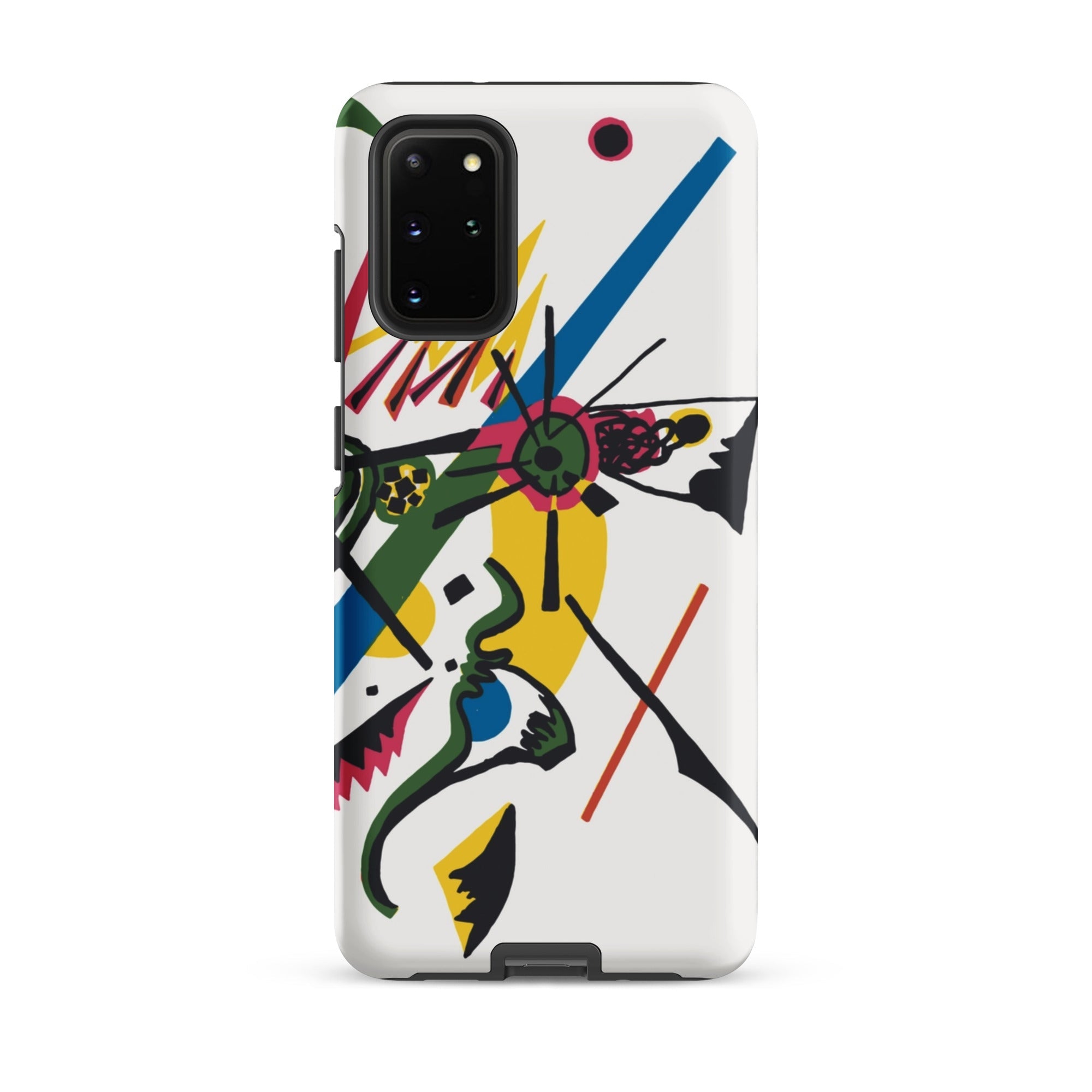 Kleine Welten i Wassily Kandinsky Samsung Case, Galaxy S20 Plus / Matte, White Smartphone Case Colorful Abstract Art Design