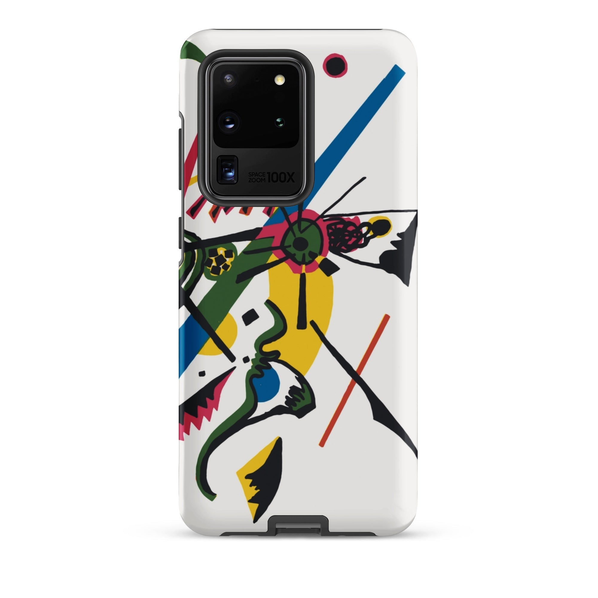 Kleine Welten i Wassily Kandinsky Samsung Case, Galaxy S20 Ultra / Matte, White Smartphone Case Abstract Colorful Design