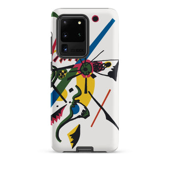 Kleine Welten i - Wassily Kandinsky Samsung Case, Galaxy S20 Ultra / Matte, White Smartphone Case Abstract Colorful Design