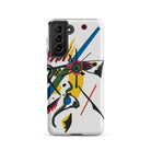 Kleine Welten i Wassily Kandinsky Samsung Case, Galaxy S21 / Matte, White Smartphone Case Abstract Colorful Design Geometric Shapes