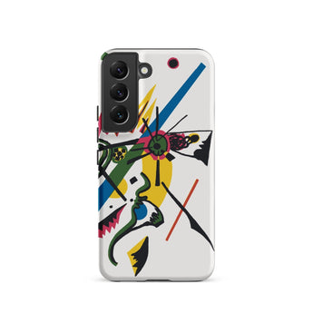 Kleine Welten i - Wassily Kandinsky Samsung Case, Galaxy S22 / Matte, White Smartphone Case Abstract Colorful Geometric Patterns